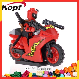 Bộ sưu tập lắp ráp lego nhân vật siêu anh hùng xe máy deadpool cho trẻ em