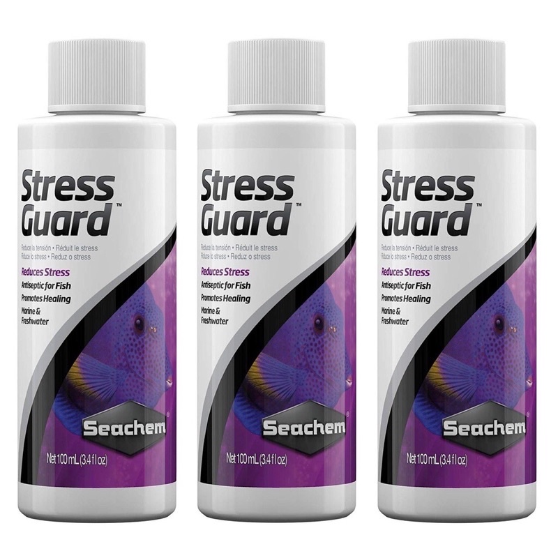 [100ML] SEACHEM STRESS GUARD - Dung Dịch Giảm Stress Trị Bệnh Cho Cá Cảnh