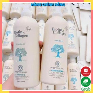[HÀNG HOT] Cặp 2 Dầu gội xả phục hồi và kích thích mọc tóc Biotin & Collagen