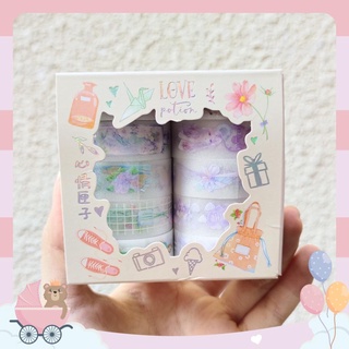 Combo 10 sticker washi trang trí