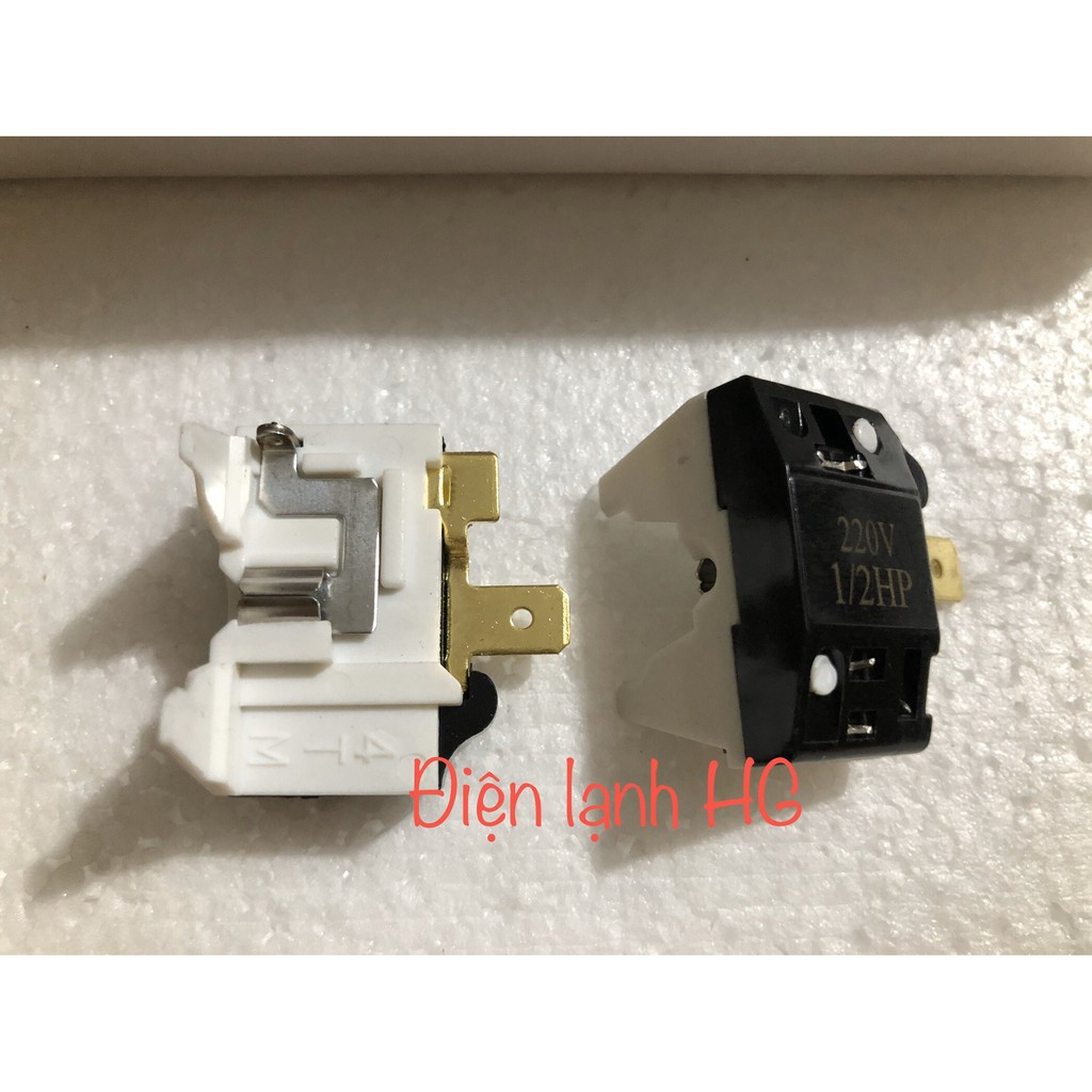 Tecmic Tủ Lạnh Loại 1/2 1/4 1/6 1/8 2 chân đồng - Rơ Le Bảo Vệ Block Tủ Lạnh