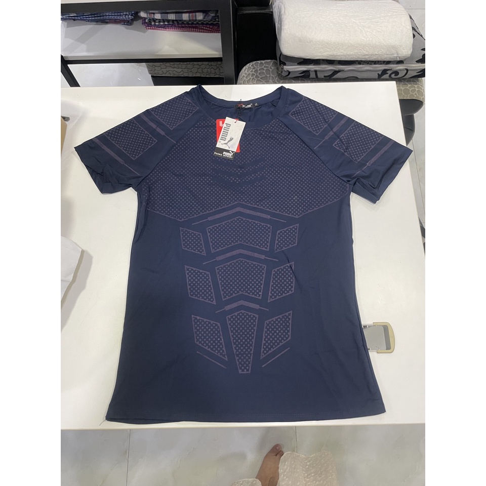 Áo Cổ tròn Vải thun lạnh thoáng mát co giãn chuẩn form Thể Thao Tập gym | BigBuy360 - bigbuy360.vn