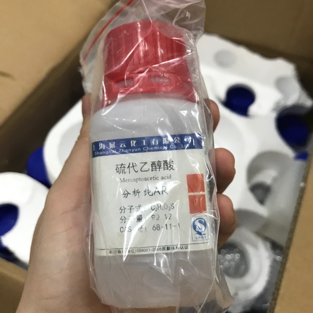 Thioglycolic aci d 90% TGA chai 100ml CAS 68-11-1