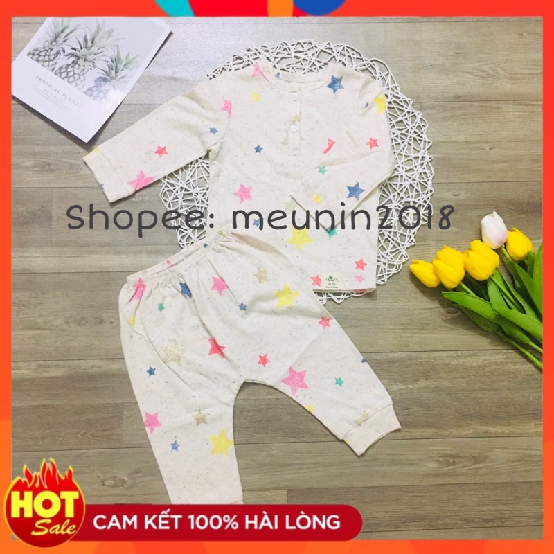 Bộ sơ sinh siêu rẻ chất cotton đẹp hãng Litibaby cho bé trai- bé gái size 6m