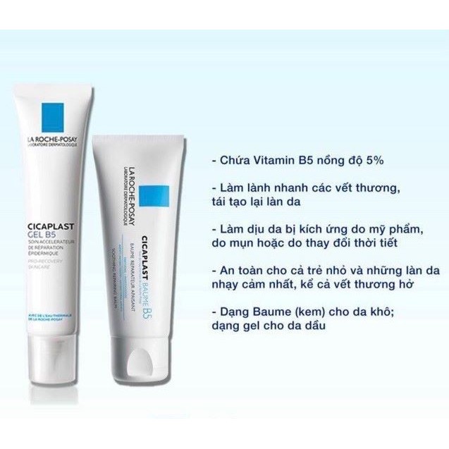 [Mã SKAMA8 giảm 8% đơn 300K] Kem Dưỡng Phục Hồi Da La Roche-Posay Cicaplast B5 - 40ml