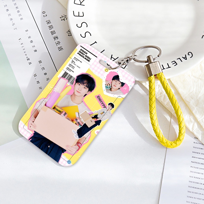 Ví Đựng Thẻ ID Kiểu Trượt KPOP ENHYPEN GGU GGU Kinh Doanh Dễ Thương Cho Học Sinh HEESEUNG JAY JAKE SUNGHOON SUNOO JUNGWON NI-KI ENGENE
