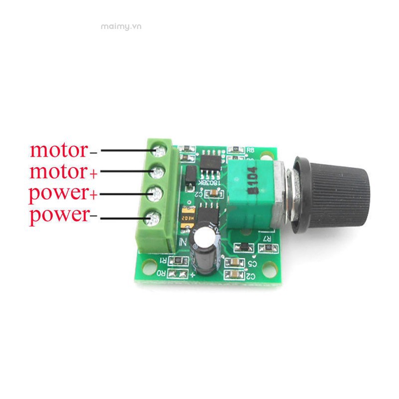 ✨maimy✨New DC Motor 1.8V 3V 5V 6V 12V PWM Speed Controller 2A Potentiometer Knob Switch