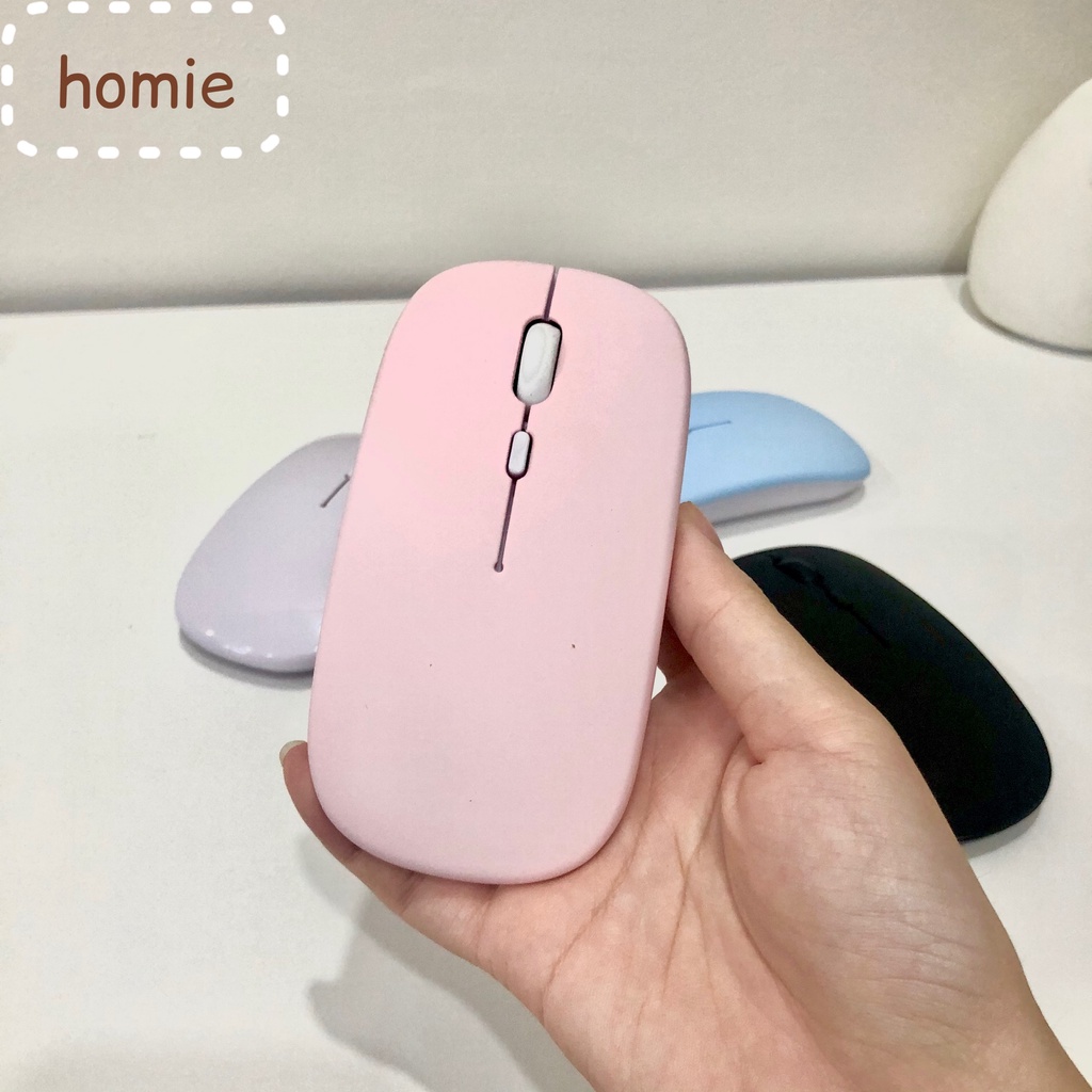 Chuột không dây kết nối Bluetooth, USB 2in1 - hỗ trợ máy tính WINDOW, MACOS, điện thoại, máy tính bảng
