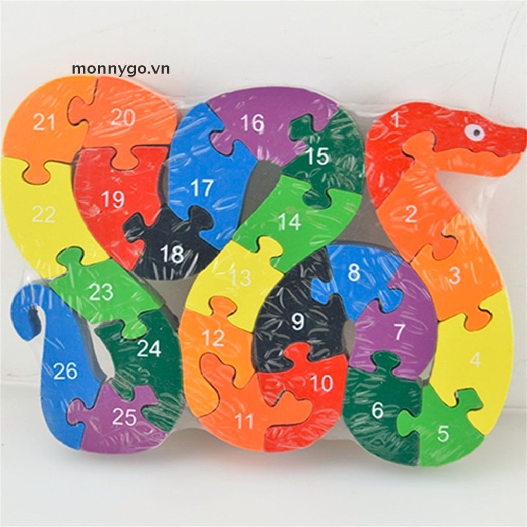 Bộ đồ chơi ghép hình 26 chữ cái bằng gỗ cho trẻ em