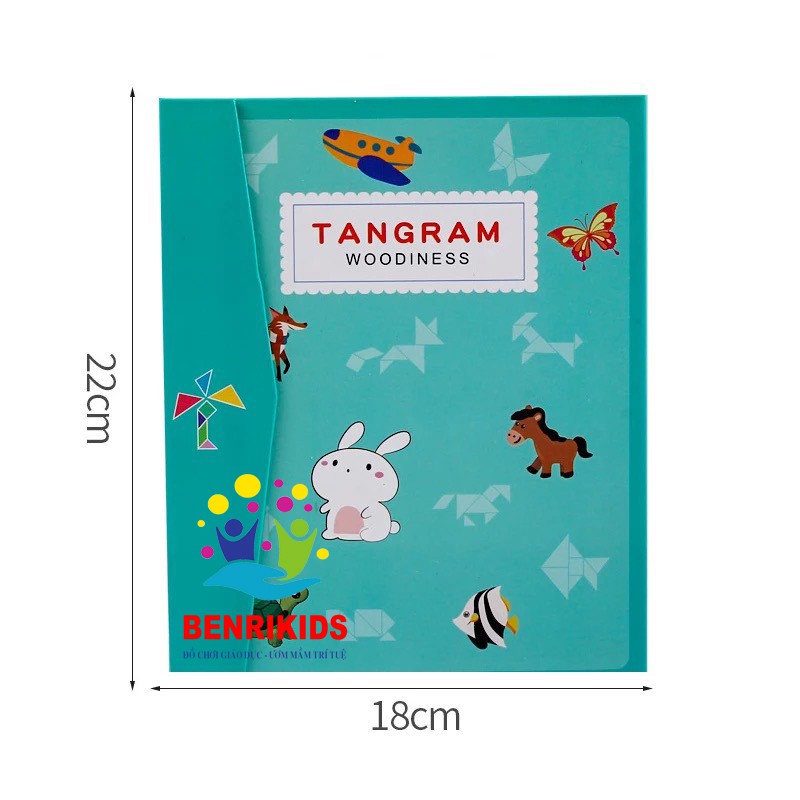 Trò Chơi Tangram Puzzle,Trí Uẩn Gắn Nam Châm Giúp Bé Tư Duy Sáng Tạo