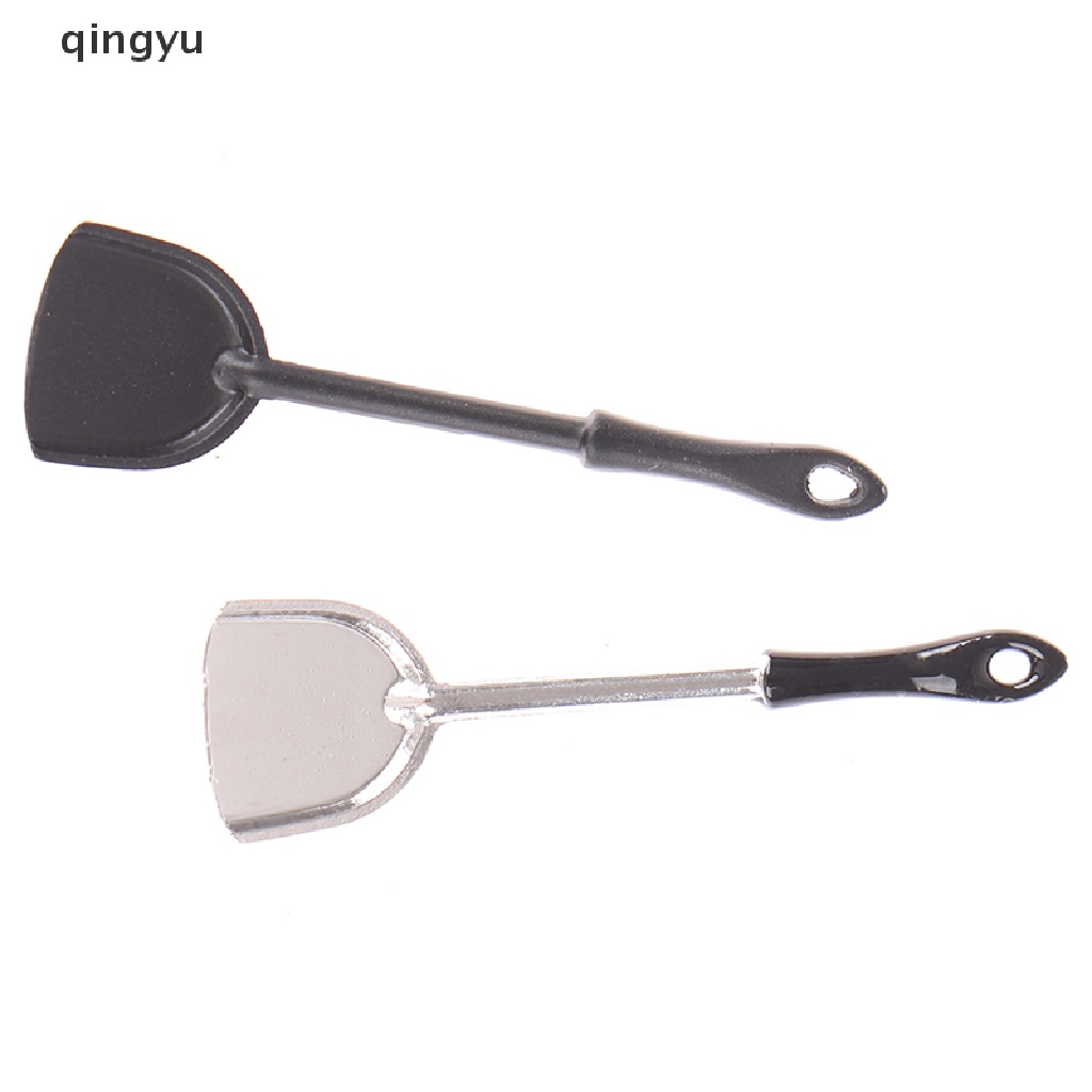 qingyu 1/12 Dollhouse Miniature Kitchen Shovel Simulation Spatula for Dollhouse Decor PLI