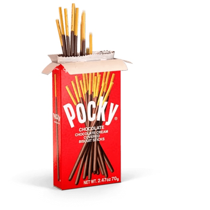 Bánh Que Pocky Kem Sôcôla Chocolate Flavor (Hộp 38g-đỏ)