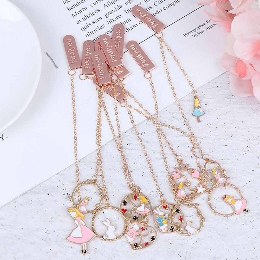 Thẻ Đánh Dấu Trang Sách Bằng Hợp Kim Dây Xích Malcom Đánh Dấu Trang Sách Trường Học Quà Tặng Cho Học Sinh