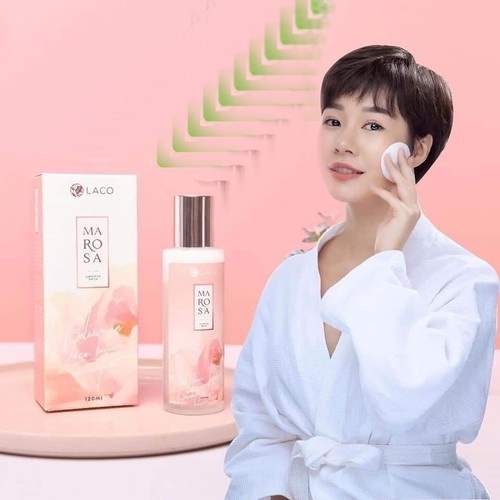 NƯỚC TẨY TRANG MAROSA CLEANSING WATER LACO, dùng cho mọi loại da làm sạch sâu, dưỡng ẩm giúp da sáng trắng tự nhiên120ML