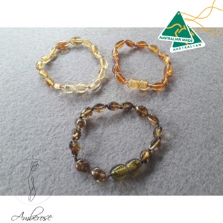 Vòng tay amber úc size 14-16 cm