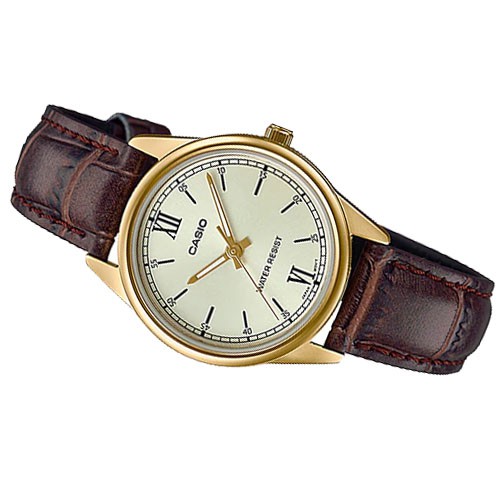 Đồng hồ nữ dây da Casio Anh Khuê LTP-V005GL-9BUDF
