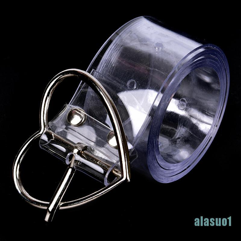 Thắt Lưng Trong Suốt Khóa Trái Tim Thời Trang Cho Nữ