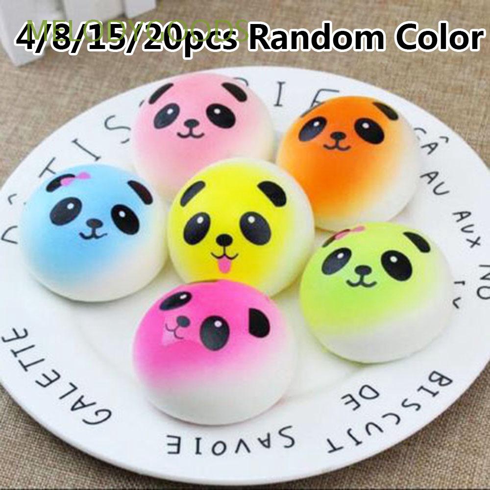 4/8/15/20pcs Random Color Stress Release Super Soft Random Color Scented Bread Cake Kawaii Squishies Lot