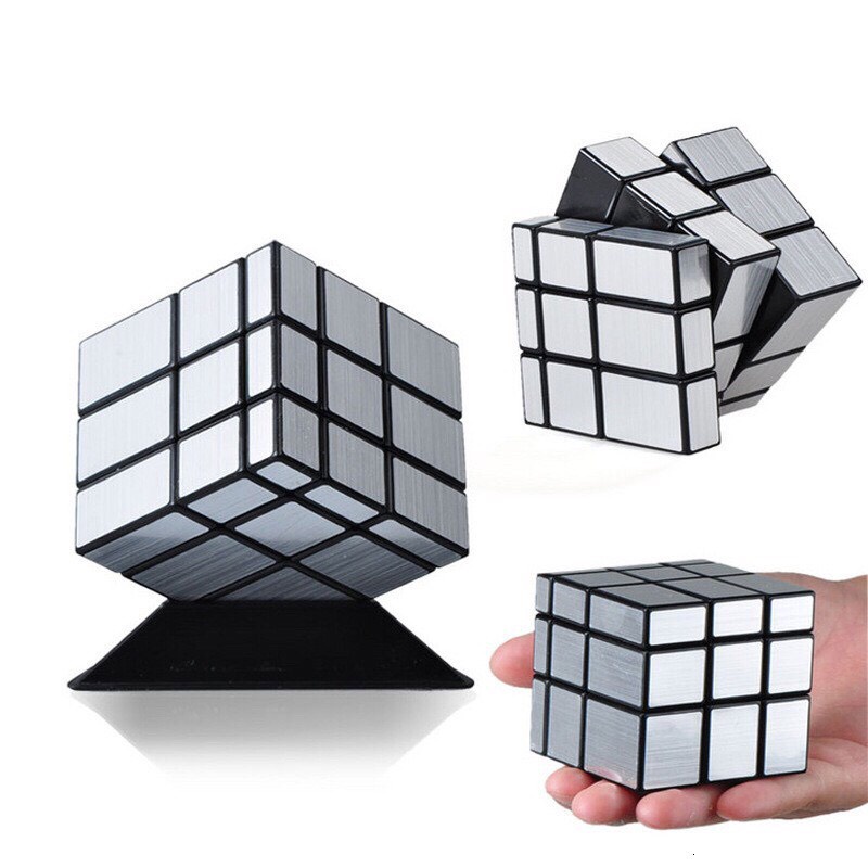 Rubik Mirror - Rubik Biến Thể Tráng Gương Viền Đen Cao Cấp Xoay Trơn, Cực Mượt, Bẻ Góc Tốt