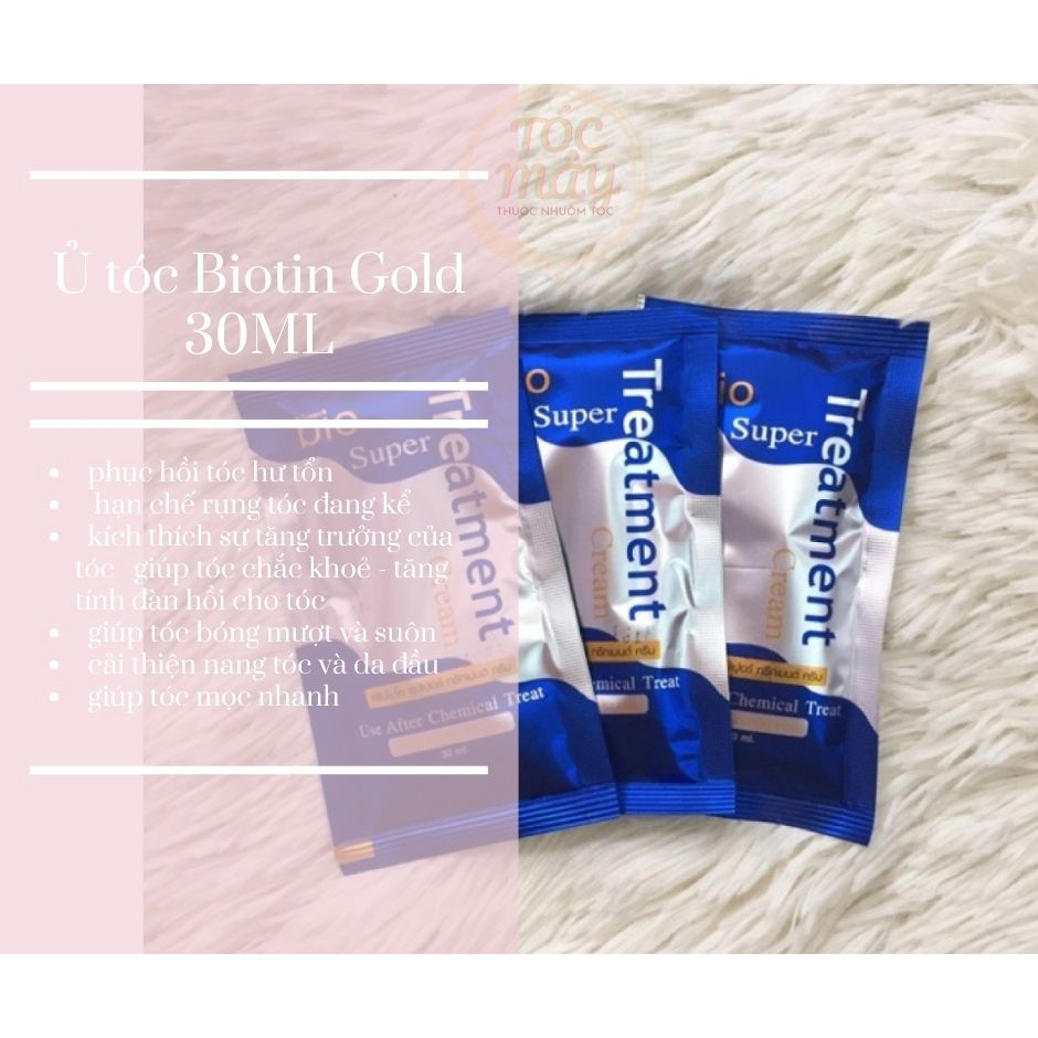 Ủ tóc Biotin Gold siêu mềm mượt, phục hồi tóc