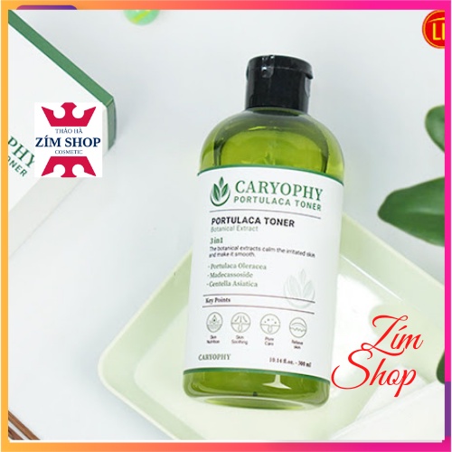 Nước Hoa Hồng toner Giảm Mụn Caryophy Portulaca Toner 300ml