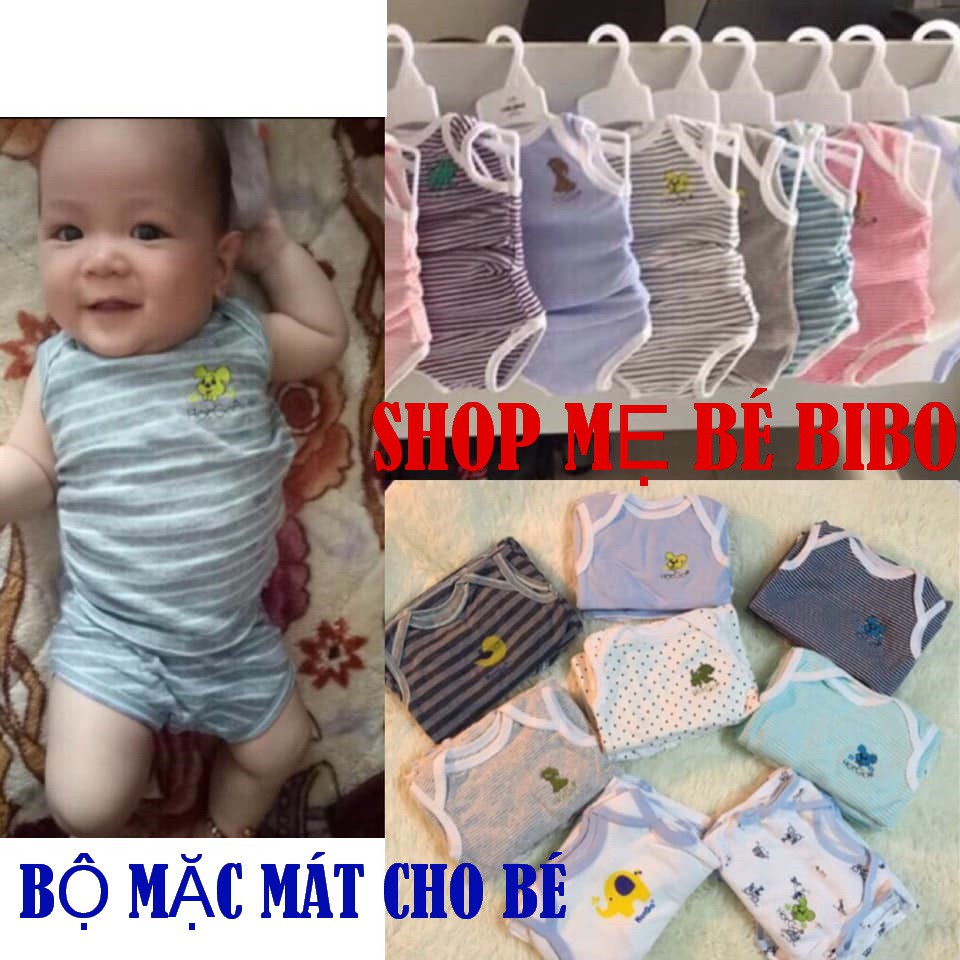 Bộ Thun Mặc Mát Cho Bé Sơ Sinh Hiệu Hotga ( Bé 3-7Kg )