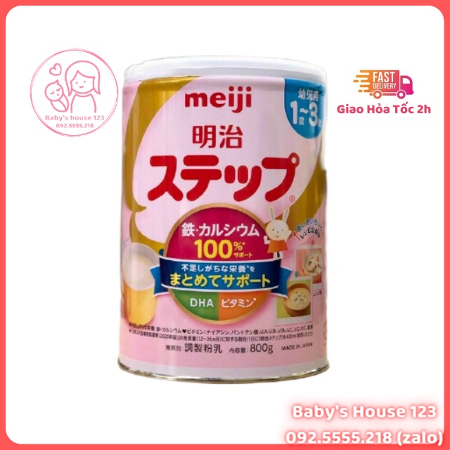 SỮA MEIJI 1-3 HỘP 800gr