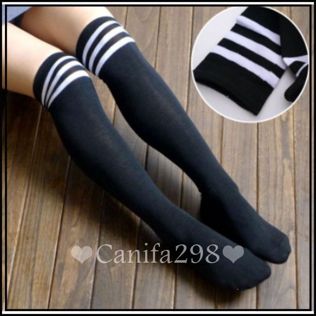 Set 2 Đôi Vớ Qua Gối Hàn Quốc - Tất qua gối - Tất Cosplay