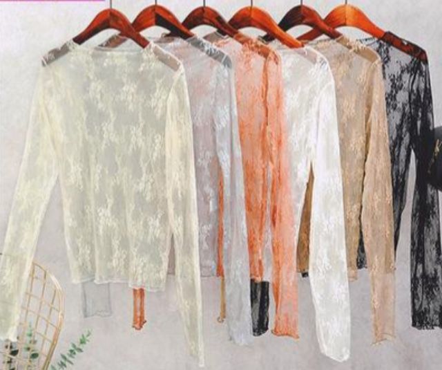 áo lưới hoa văn ren mịn (nhiều màu) | BigBuy360 - bigbuy360.vn