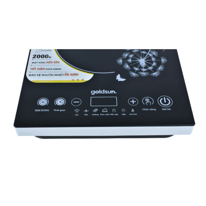 Bếp điện từ -điện tử Goldsun GIC3201-D, tặng kèm nồi lẩu