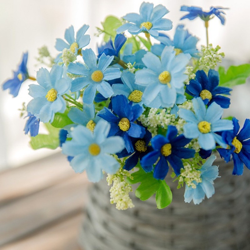 1 Nhánh 28 Hoa Lan Nhân Tạo Trang Trí Nội Thất/Văn Phòng/Tiệc Cưới