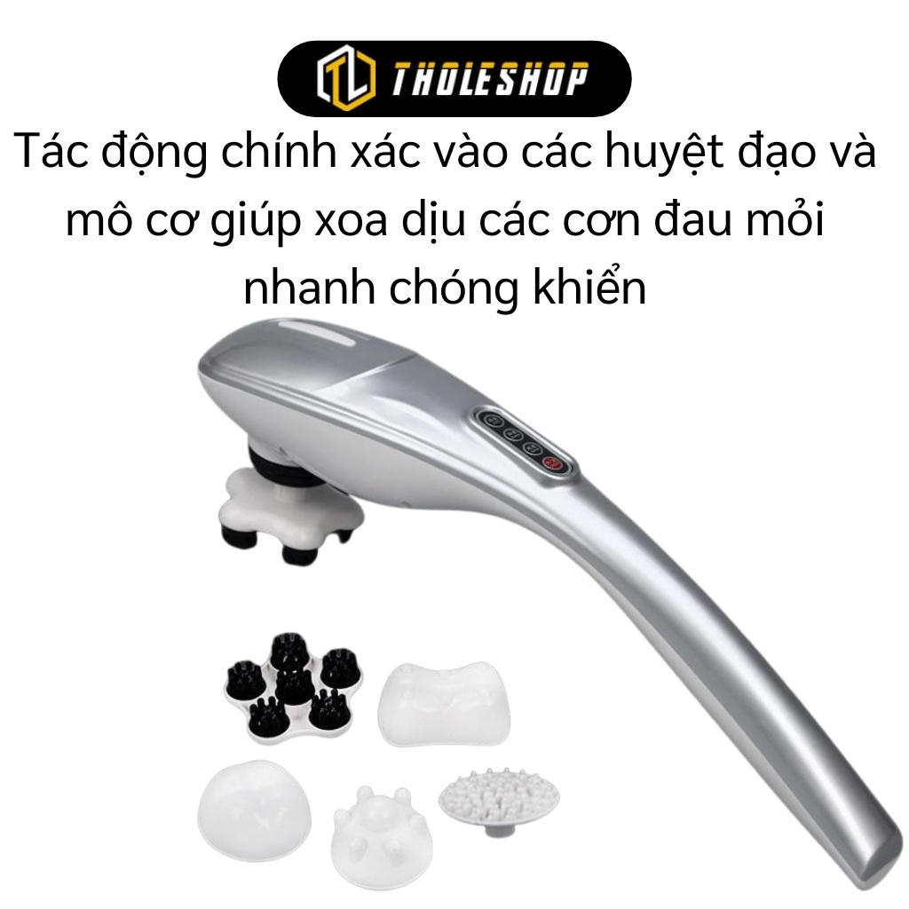 Máy Massage Cầm Tay - Máy Đấm Lưng Yichang 5 Đầu Không Dây Xoa Bóp Toàn Thân 7983