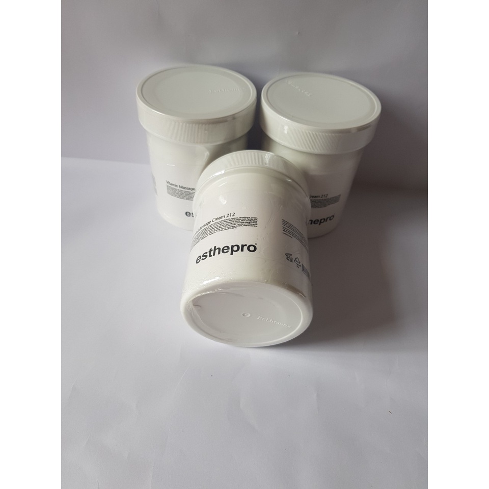 Kem Vitamin Massage Cream 212, 1kg Esthemax chính hãng, chống lão hóa, cho da trắng sáng, mịn màng, săn chắc cho Spa