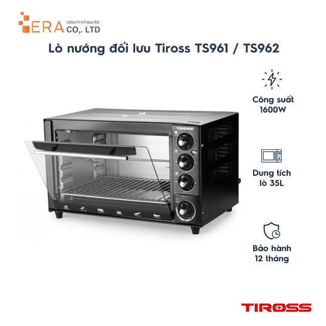 [Mã ELHADEV giảm 4% đơn 300K] Lò nướng đối lưu Tiross TS961 / TS962