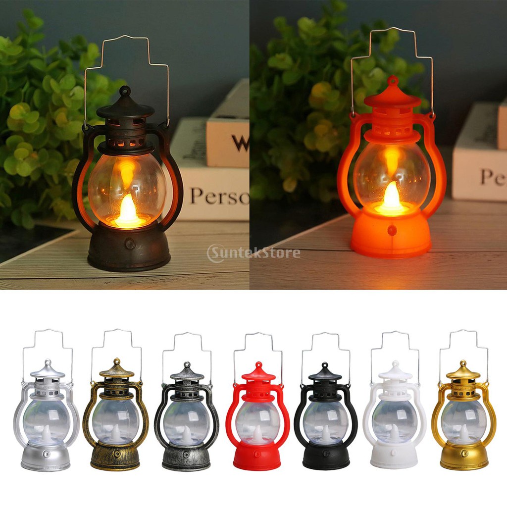 Đèn dầu LED dạng treo năng lượng pin phong cách retro cổ điển dành cho trang trí cây cối vườn nhà đọc sách dã ngoại bar