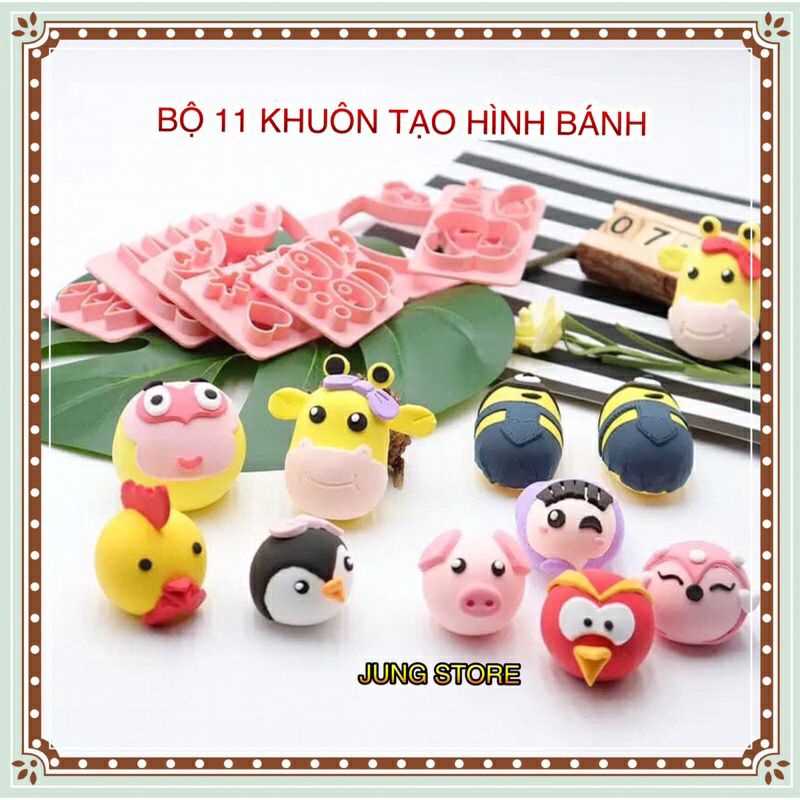 11 khuôn bánh bao tạo hình thú, khuôn trôi nuóc, khuôn bánh dẻo