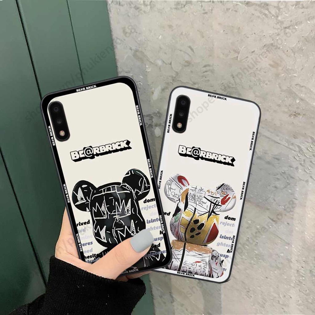 Ốp lưng điện thoại Samsung A01 / A02 elegant, gấu be@rbrick cao cấp, vỏ ốp rẻ đẹp
