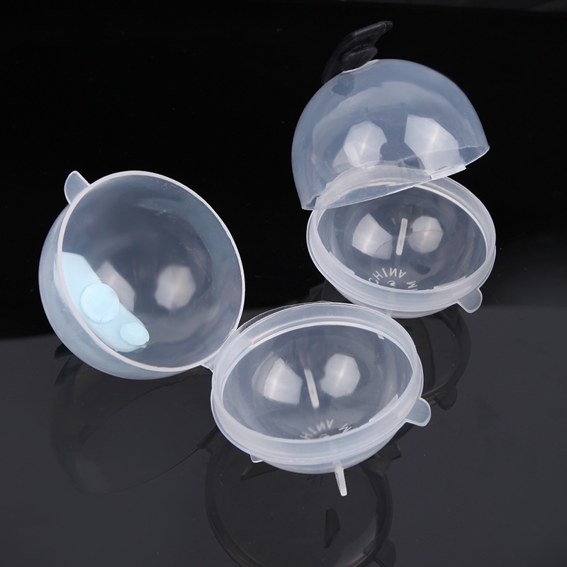 Set 4 Khuôn Làm Đá Hình Cầu Bằng Nhựa Trong Suốt Kích Thước Lớn