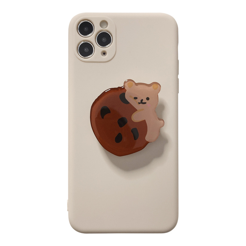Ốp Điện Thoại Hình Gấu Kèm Nhẫn Móc Ngón Tay Cho Iphone 11 Pro X Xr Xs Max 8 7 Plus Se2020