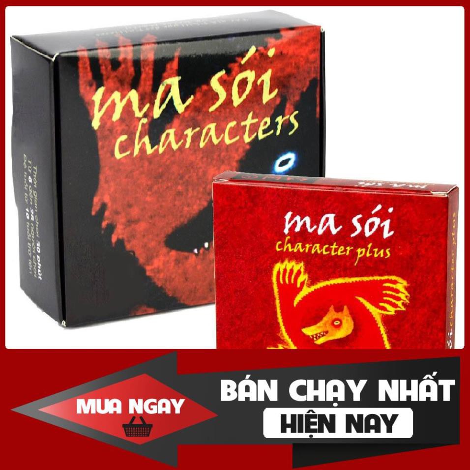 Thẻ bài Ma sói Character Việt Hóa Boardgame Hấp Dẫn