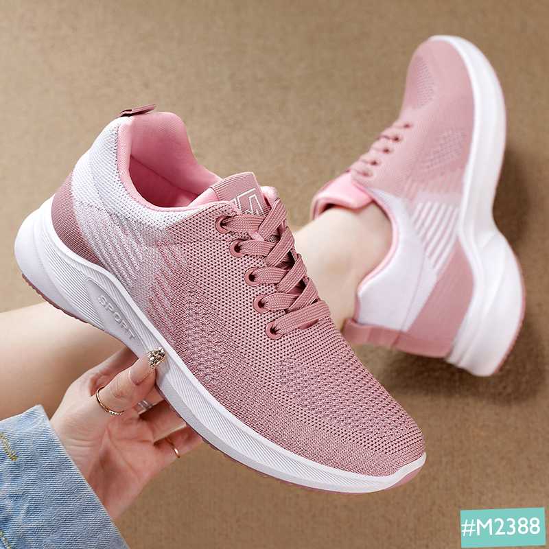 Giày Thể Thao Sneaker Nữ MINSU M2388, Kiểu Dáng  Bata Thể Thao Hàn Quốc Cho Chạy Bộ, Đi Học, Chơi