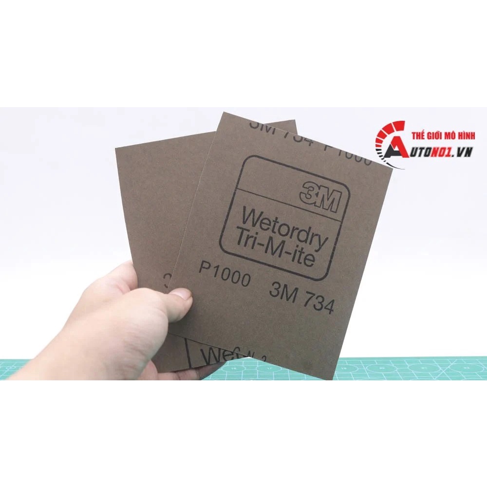 Combo 2 miếng giấy nhám nước 3M 11.5cm x 14cm PK369