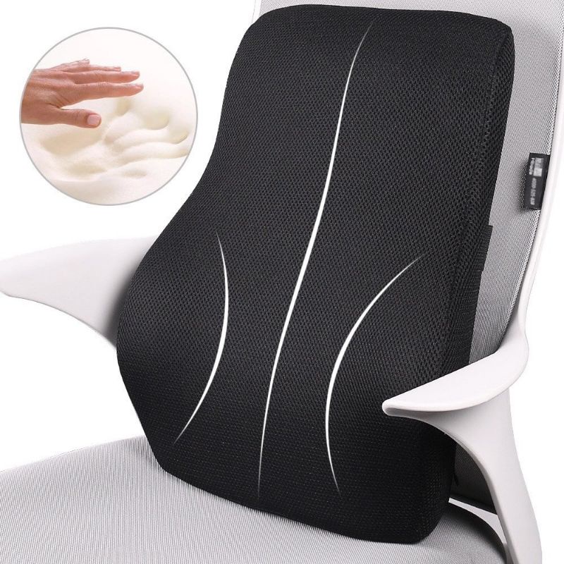 Combo gối tựa đầu lưng cao su non cao cấp siêu đàn hồi, dùng cho xe ô tô, ghế văn phòng ngồi êm ái cảngày không đau nhức