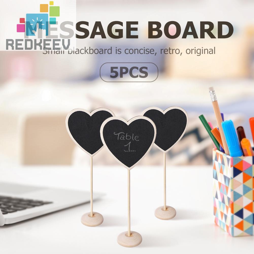 Bộ 5 Bảng Đen Viết Phấn Mini Bằng Gỗ