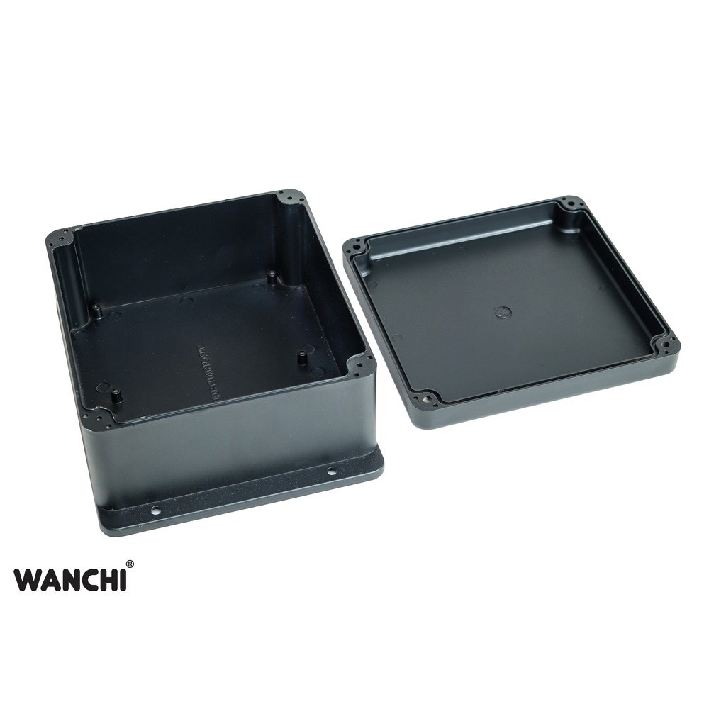 Hộp 170x160x90mm tặng kèm ốc vít và ron cao su chống nước. Hộp nhựa đựng mạch điện tử