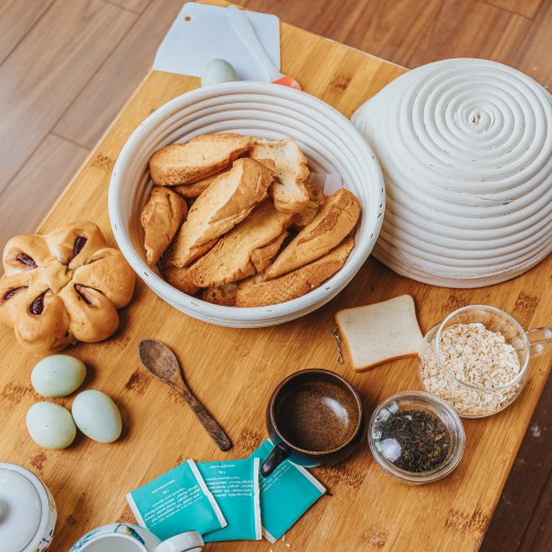 Bát ủ bột - Dụng cụ làm bánh - Bát mây trang trí