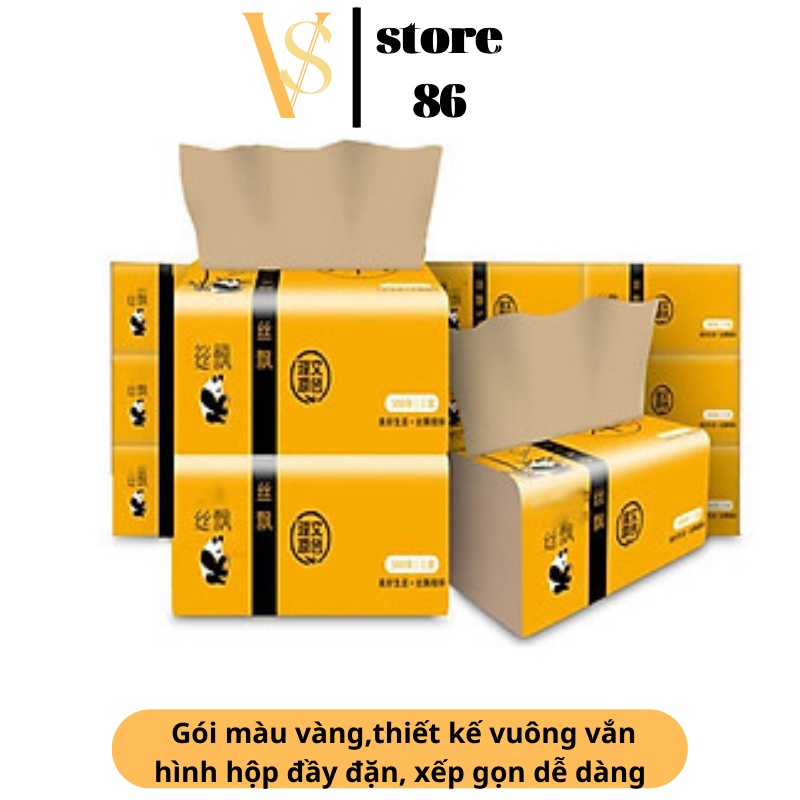Giấy gấu trúc loại 1, thùng giấy ăn gấu trúc 30 gói