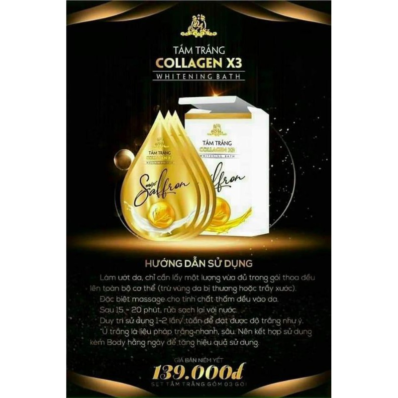 Tắm Trắng Colagen X3