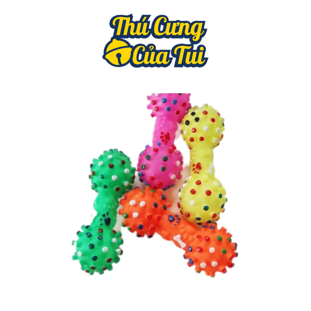 Đồ Chơi Quả Tạ Cao Su Phát Ra Tiếng Kêu Cho Thú Cưng - Thú Cưng Của Tui