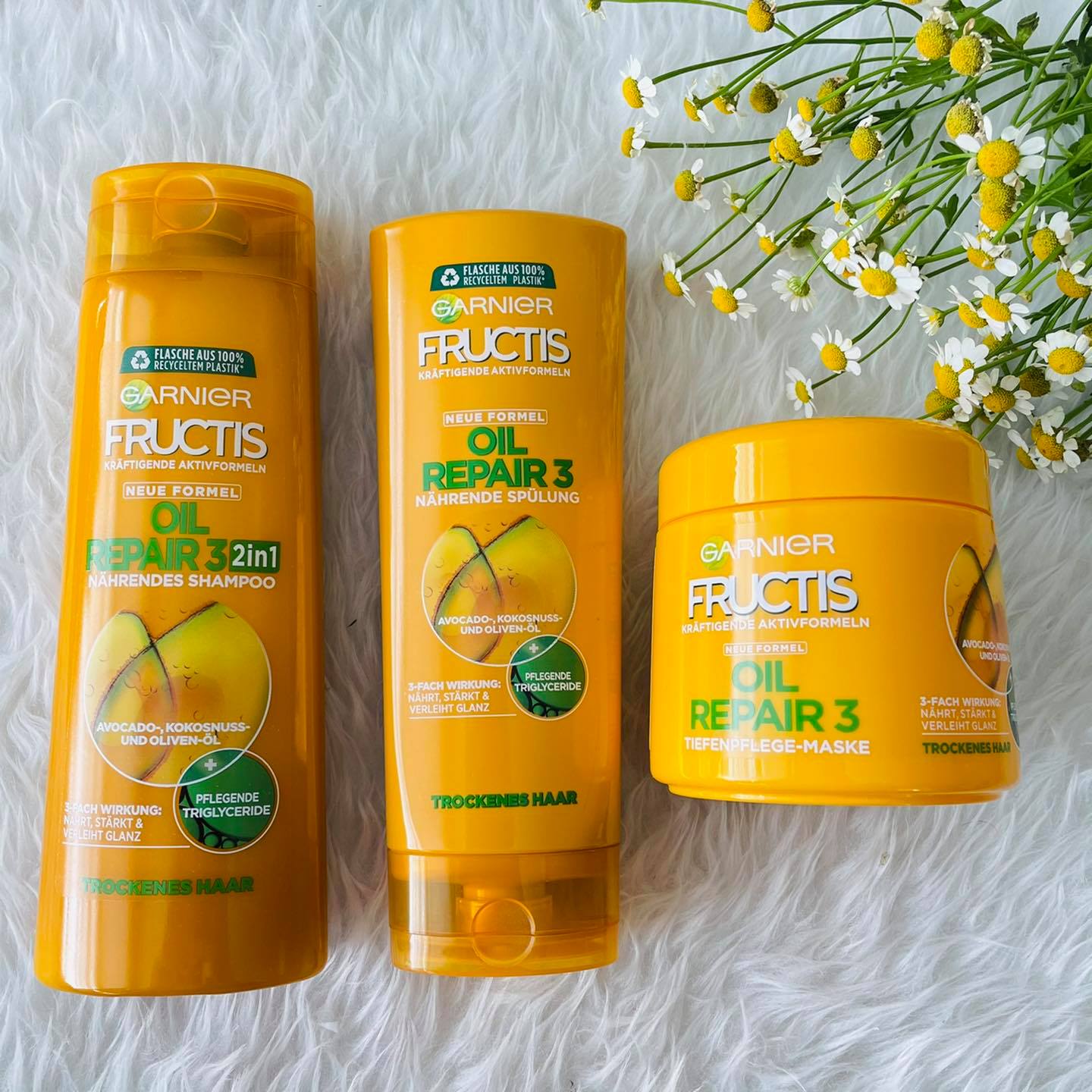 Dầu gôi & xả Fructis oil repair3